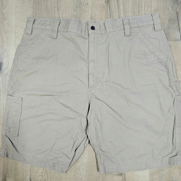 Carhartt B147 Khaki Canvas Ringspun Cotton Work Shorts NWOT Norm Gorpcore 42 - Picture 4 of 7